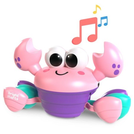 BRIGHT STARTS Crabe qui marche, Jouet bébé 6M+, jouet musical, jouet