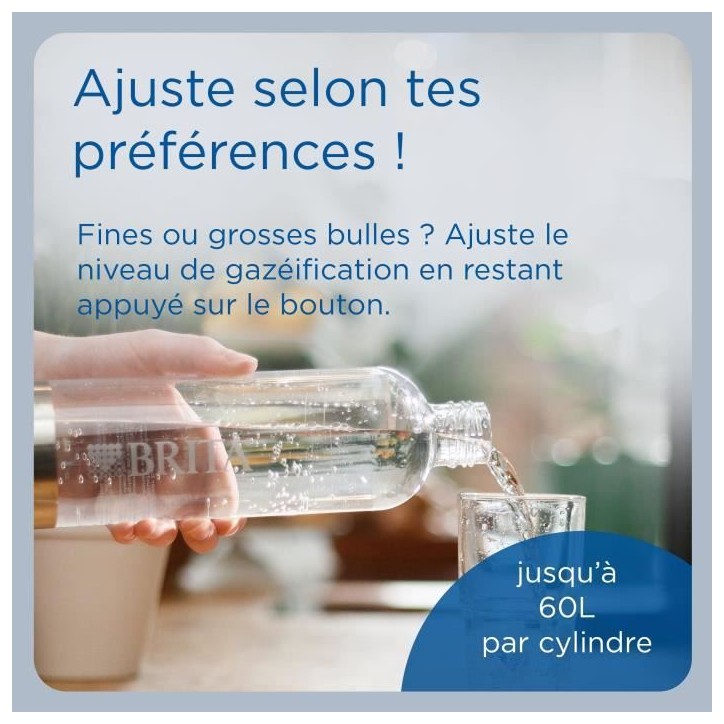 Machine a soda BRITA - SodaONE Noire - 1 Bouteille 1L et 1 Cylindre de CO2 inclus Machine a soda BRITA - SodaONE Noire - 1 Bouteille 1L et 1 Cylindre de CO2 inclus