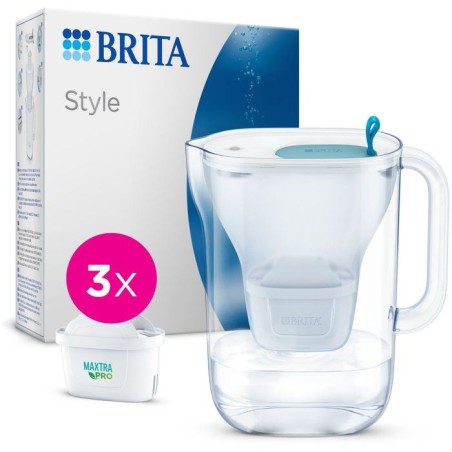 Carafe filtrante BRITA - Style Bleu - Capacité 2,4L dont 1,4L d'eau f