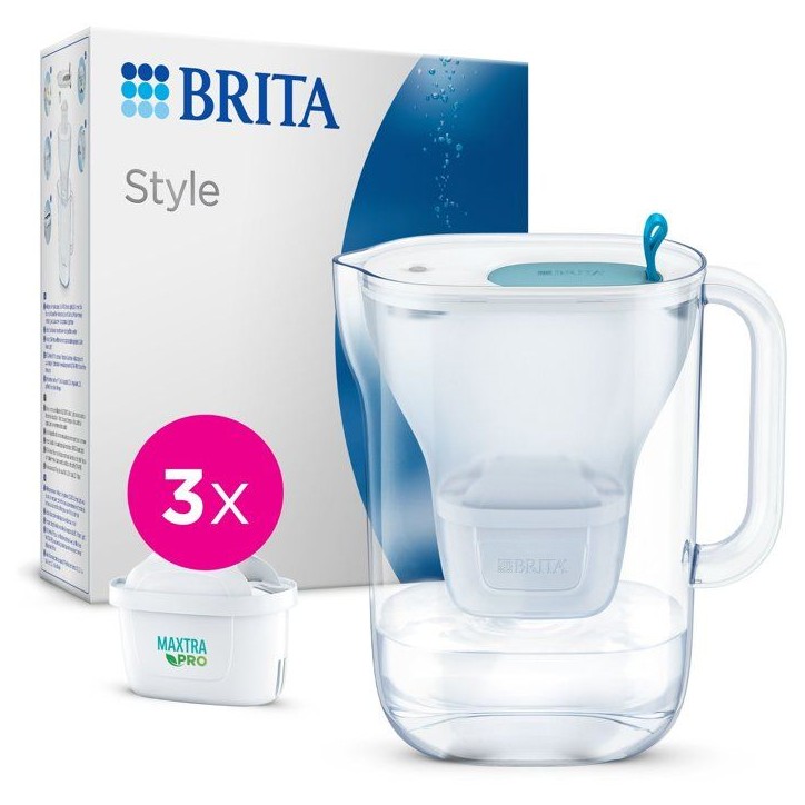 Carafe filtrante BRITA - Style Bleu - Capacité 2,4L dont 1,4L d'eau filtrée - 3 mois MAXTRA PRO Carafe filtrante BRITA - Style Bleu - Capacité 2,4L dont 1,4L d'eau filtrée - 3 mois MAXTRA PRO