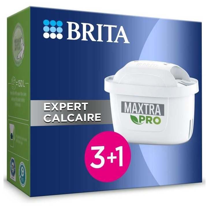 Cartouche BRITA - Maxtra Pro Expert anti-tartre - Pack de 3+1 Cartouche BRITA - Maxtra Pro Expert anti-tartre - Pack de 3+1
