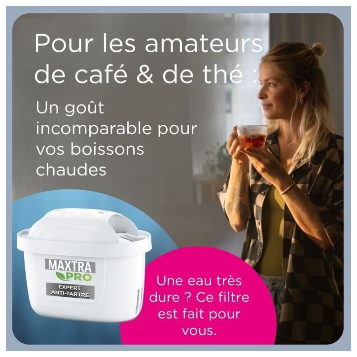 Cartouche BRITA - Maxtra Pro Expert anti-tartre - Pack de 3+1 Cartouche BRITA - Maxtra Pro Expert anti-tartre - Pack de 3+1