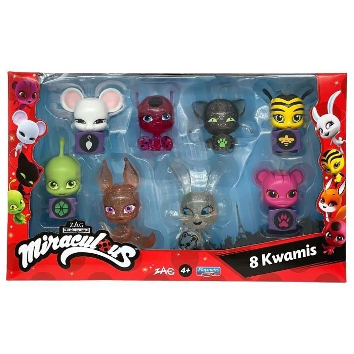 Bandai - Miraculous - Pack de 8 kwamis – Collection de Mini-figurines - P50532 Bandai - Miraculous - Pack de 8 kwamis – Collection de Mini-figurines - P50532