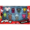 Bandai - Miraculous - Pack de 8 kwamis – Collection de Mini-figurine