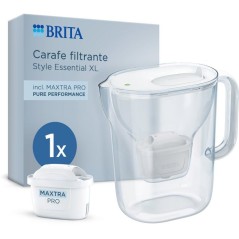 Carafe filtrante BRITA - Style Essential XL blanche - Capacité 3,6L d