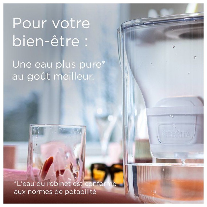 Carafe filtrante BRITA - Style Essential XL blanche - Capacité 3,6L dont 2,3L d'eau filtrée - 1 filtre MAXTRA PRO PURE PERFORM Carafe filtrante BRITA - Style Essential XL blanche - Capacité 3,6L dont 2,3L d'eau filtrée - 1 filtre MAXTRA PRO PURE PERFORM