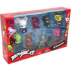 Bandai - Miraculous - Pack de 8 kwamis – Collection de Mini-figurine