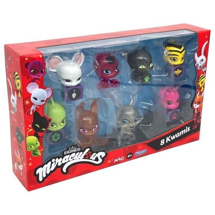 Bandai - Miraculous - Pack de 8 kwamis – Collection de Mini-figurines - P50532 Bandai - Miraculous - Pack de 8 kwamis – Collection de Mini-figurines - P50532
