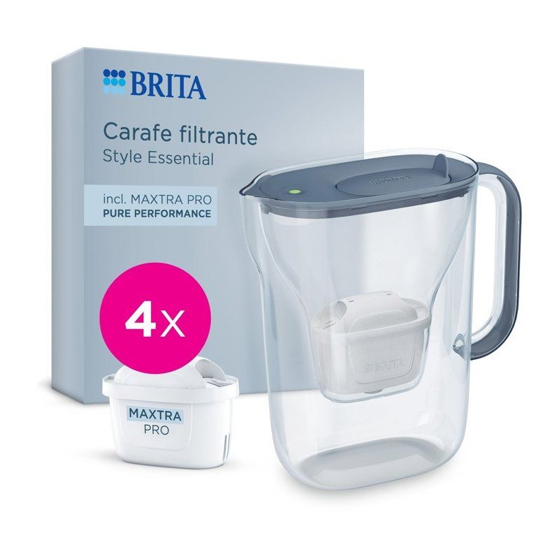 Carafe filtrante - BRITA - Style Essential Bleu minéral - Capacité 2