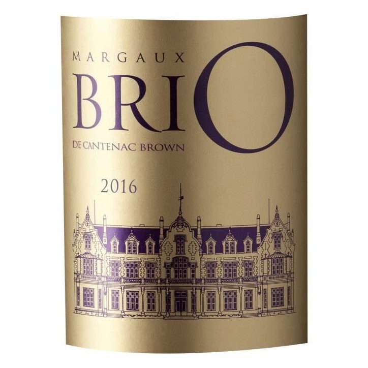 Brio de Cantenac Brown 2016 Margaux - Vin rouge de Bordeaux