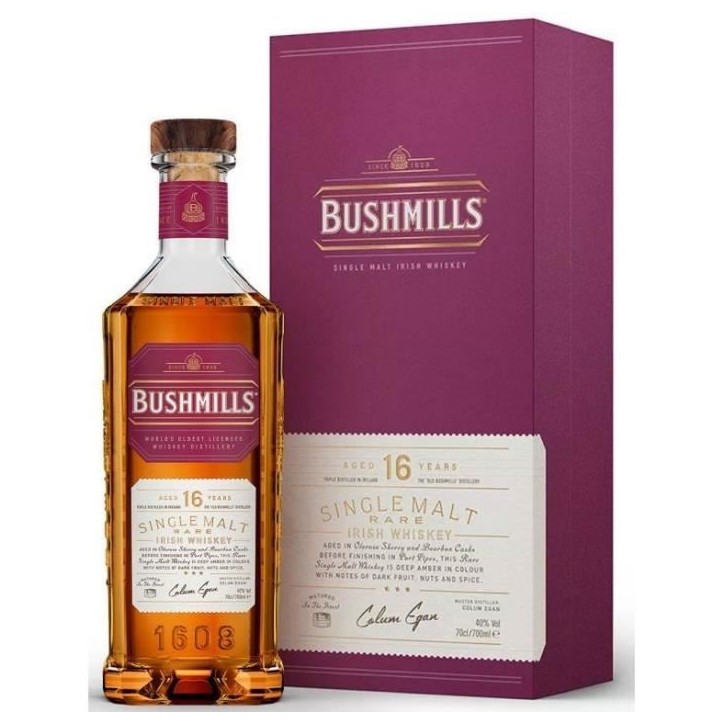 Bushmills - 16 ans - Single malt Irish whiskey - 40,0% Vol. - 70cl