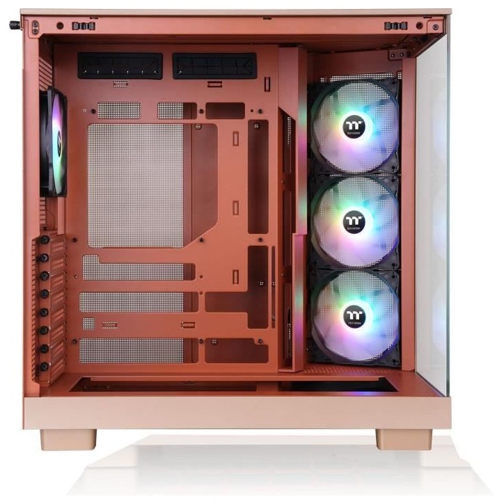 Boîtier PC sans alimentation - THERMALTAKE - View 380 XL TG ARGB - Moyen tour - Format ATX - 4x120mm A-RGB inclus - Gravel Ssan Boîtier PC sans alimentation - THERMALTAKE - View 380 XL TG ARGB - Moyen tour - Format ATX - 4x120mm A-RGB inclus - Gravel Ssan