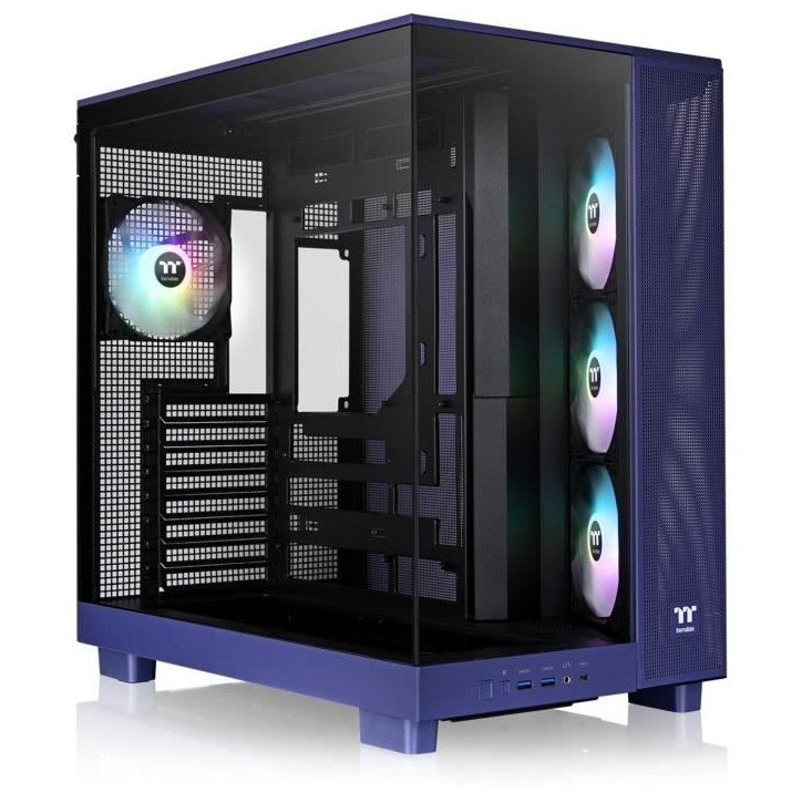 Boîtier PC sans alimentation - THERMALTAKE - View 380 XL TG ARGB - Moyen tour - Format ATX - 4x120mm A-RGB - Future dusk Boîtier PC sans alimentation - THERMALTAKE - View 380 XL TG ARGB - Moyen tour - Format ATX - 4x120mm A-RGB - Future dusk