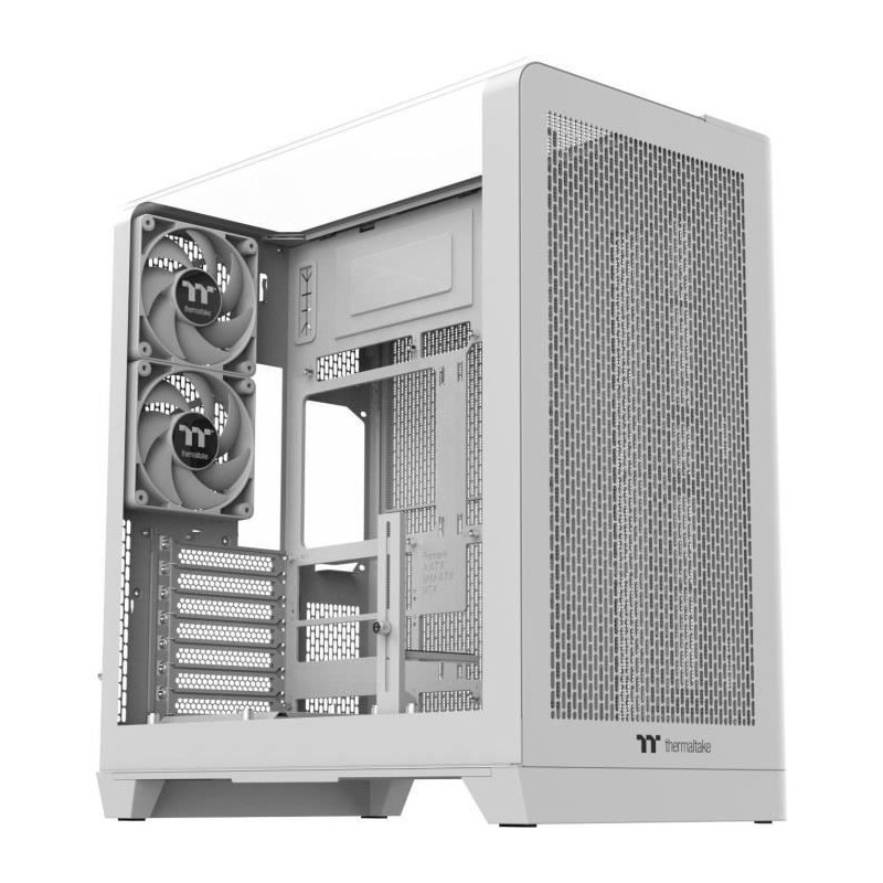 Boîtier PC sans alimentation - THERMALTAKE - View 390 Air Snow - Moye