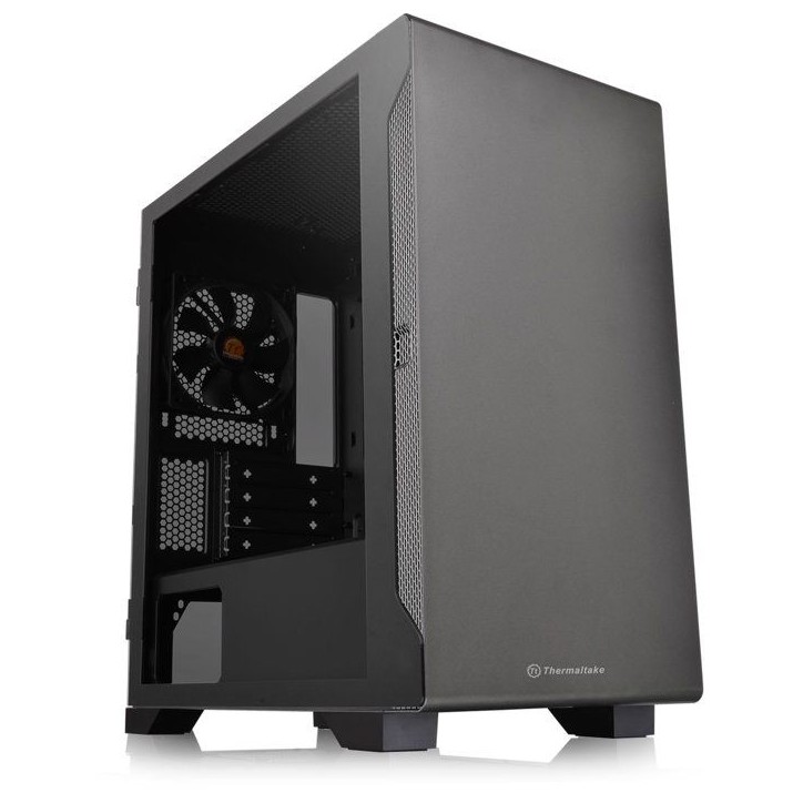 Boitier sans alimentation - THERMALTAKE S100 TG - CA-1Q9-00S1WN-00 - Mini tour - Format Micro-ATX - Noir Boitier sans alimentation - THERMALTAKE S100 TG - CA-1Q9-00S1WN-00 - Mini tour - Format Micro-ATX - Noir
