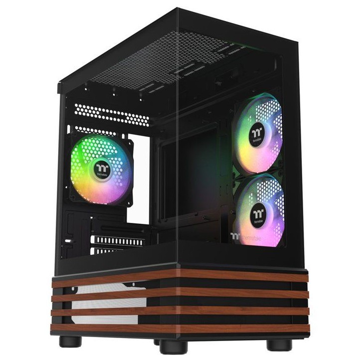 THERMALTAKE - CA-1Z4-00M1WN-WS - View 170 WS ARGB - Boitier PC sans alimentation - Mini tour - Format Micro-ATX - Noir THERMALTAKE - CA-1Z4-00M1WN-WS - View 170 WS ARGB - Boitier PC sans alimentation - Mini tour - Format Micro-ATX - Noir