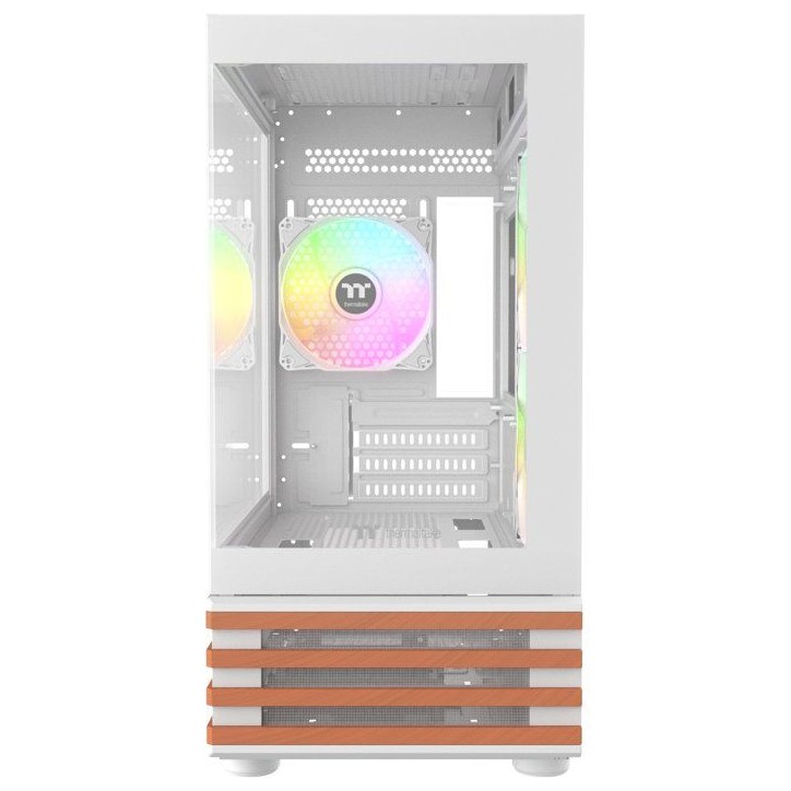 THERMALTAKE - CA-1Z4-00M6WN-WS - View 170 WS ARGB Snow - Boitier PC sans alimentation - Mini tour - Format Micro-ATX - Blanc THERMALTAKE - CA-1Z4-00M6WN-WS - View 170 WS ARGB Snow - Boitier PC sans alimentation - Mini tour - Format Micro-ATX - Blanc