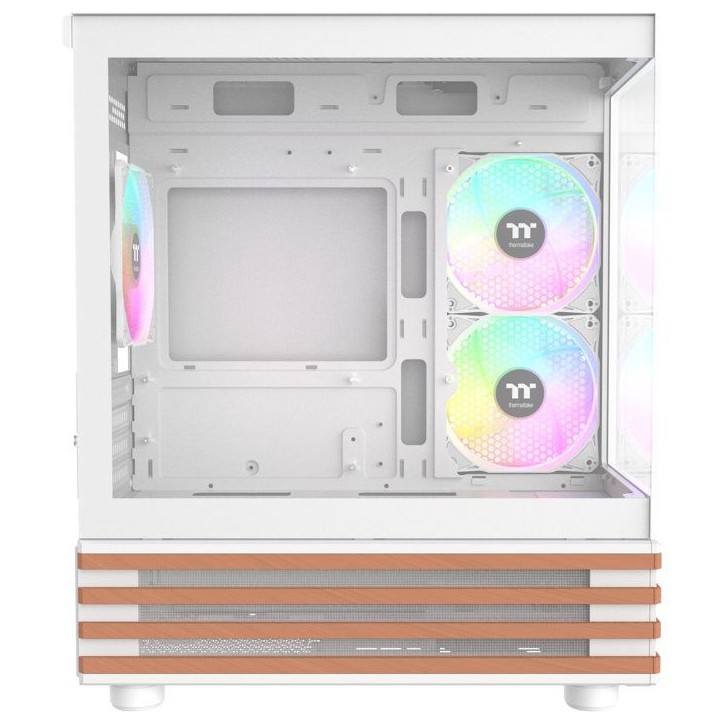 THERMALTAKE - CA-1Z4-00M6WN-WS - View 170 WS ARGB Snow - Boitier PC sans alimentation - Mini tour - Format Micro-ATX - Blanc THERMALTAKE - CA-1Z4-00M6WN-WS - View 170 WS ARGB Snow - Boitier PC sans alimentation - Mini tour - Format Micro-ATX - Blanc
