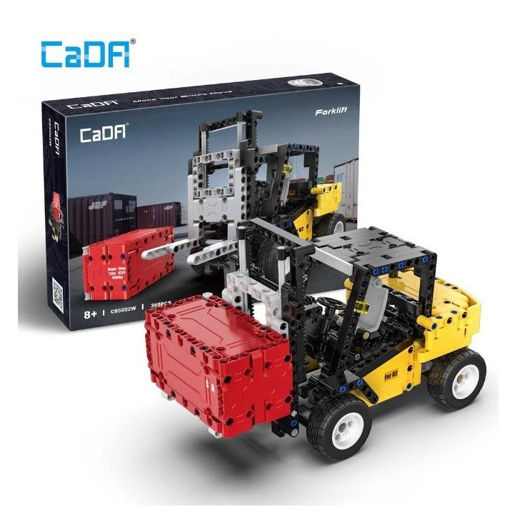 CADA Construction - Jeu de construction - Chariot élévateur - 388 pieces - Des 8 ans CADA Construction - Jeu de construction - Chariot élévateur - 388 pieces - Des 8 ans