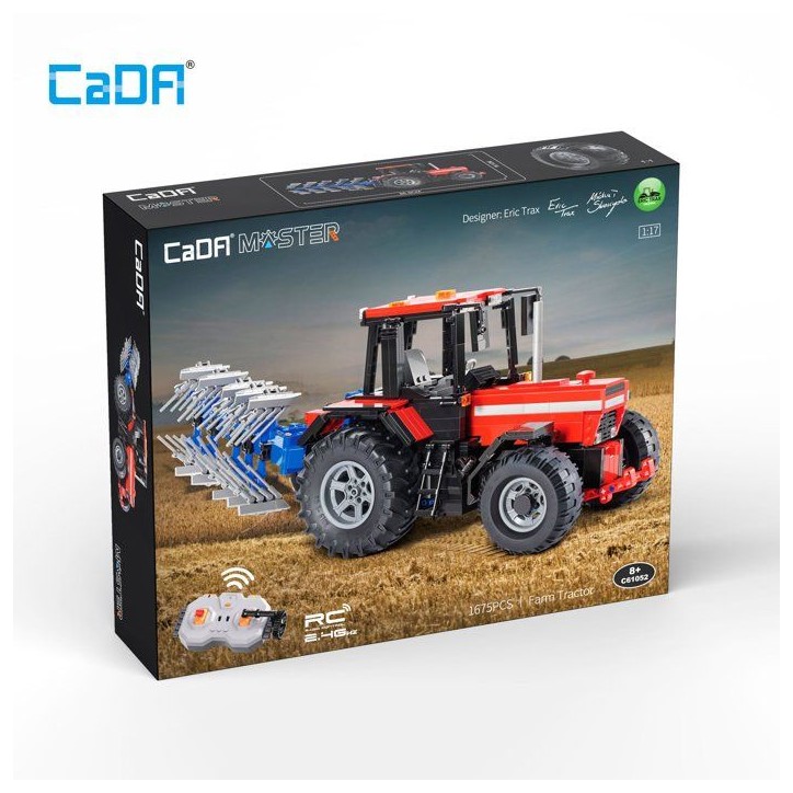 CADA Master - Jeu de construction - Tracteur agricole - Échelle 1:17 - 1675 pieces - Des 8 ans - Radiocommandé CADA Master - Jeu de construction - Tracteur agricole - Échelle 1:17 - 1675 pieces - Des 8 ans - Radiocommandé