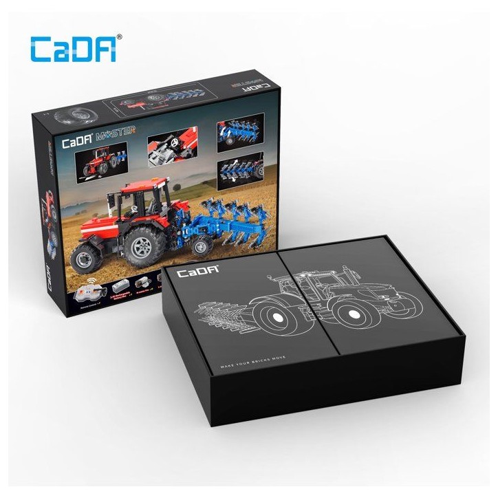 CADA Master - Jeu de construction - Tracteur agricole - Échelle 1:17 - 1675 pieces - Des 8 ans - Radiocommandé CADA Master - Jeu de construction - Tracteur agricole - Échelle 1:17 - 1675 pieces - Des 8 ans - Radiocommandé