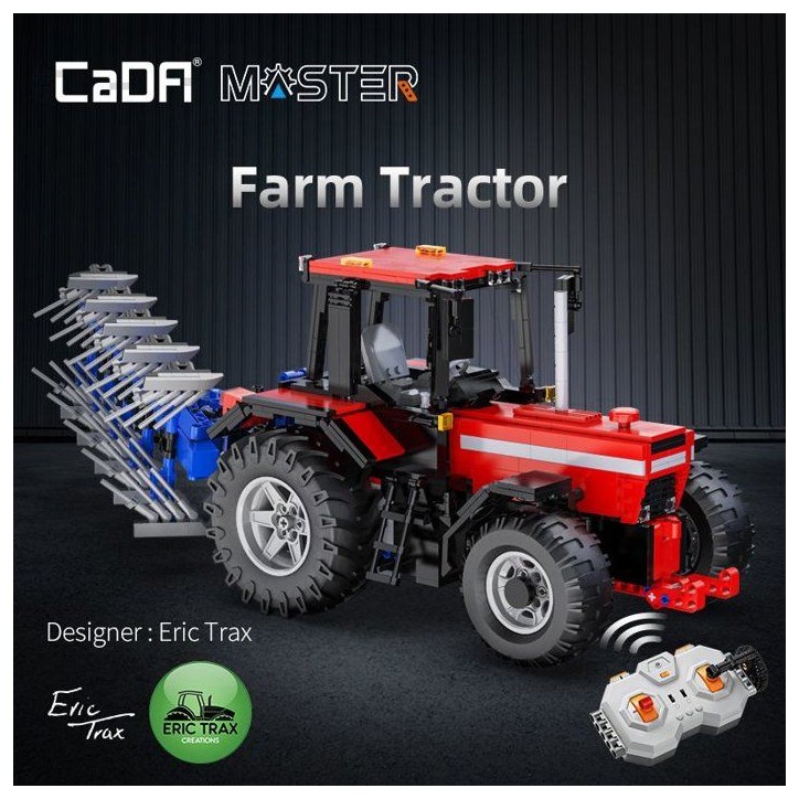 CADA Master - Jeu de construction - Tracteur agricole - Échelle 1:17 - 1675 pieces - Des 8 ans - Radiocommandé CADA Master - Jeu de construction - Tracteur agricole - Échelle 1:17 - 1675 pieces - Des 8 ans - Radiocommandé