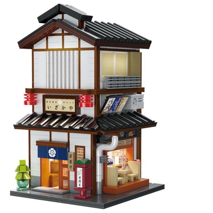 CADA Bâtiments - Jeu de construction - Bistrot Izakaya a Yakitori Japonais - 1195 pieces - Des 14 ans - LED inclus CADA Bâtiments - Jeu de construction - Bistrot Izakaya a Yakitori Japonais - 1195 pieces - Des 14 ans - LED inclus