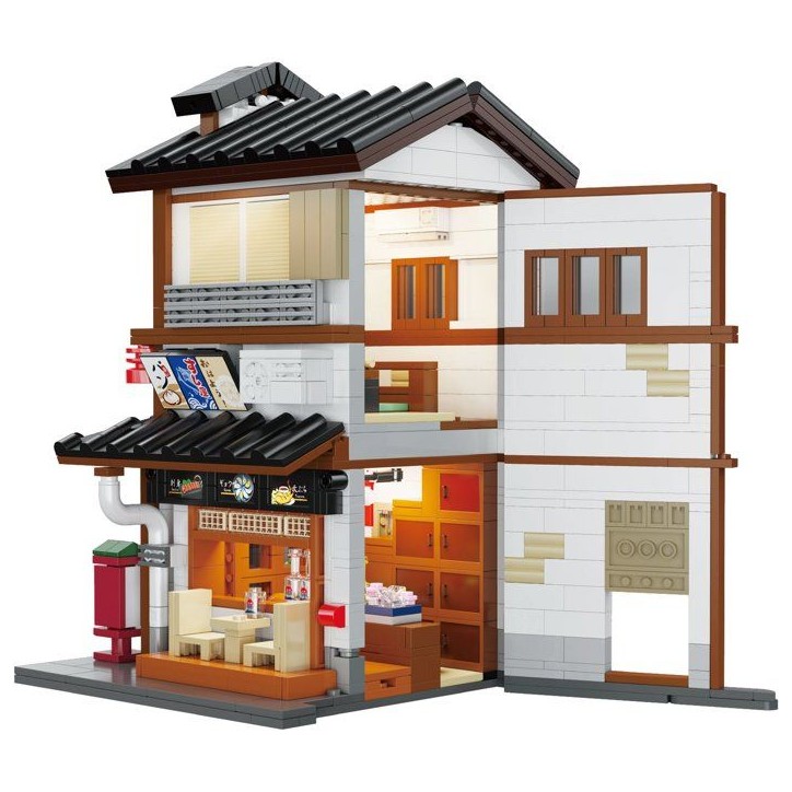 CADA Bâtiments - Jeu de construction - Bistrot Izakaya a Yakitori Japonais - 1195 pieces - Des 14 ans - LED inclus CADA Bâtiments - Jeu de construction - Bistrot Izakaya a Yakitori Japonais - 1195 pieces - Des 14 ans - LED inclus