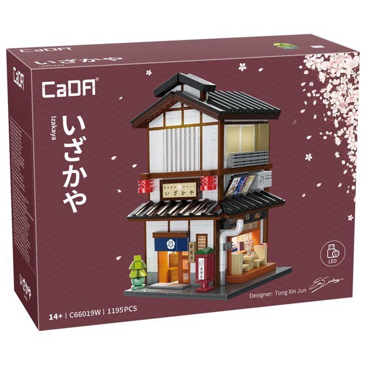 CADA Bâtiments - Jeu de construction - Bistrot Izakaya a Yakitori Japonais - 1195 pieces - Des 14 ans - LED inclus CADA Bâtiments - Jeu de construction - Bistrot Izakaya a Yakitori Japonais - 1195 pieces - Des 14 ans - LED inclus