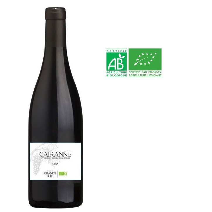 Domaine Les Grands Bois 2021 Cairanne - Vin rouge de le Vallée du Rhône - Bio