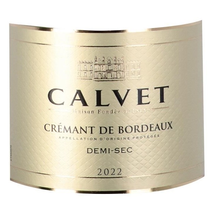 Calvet 2023 Crémant de Bordeaux Blanc Demi-Sec
