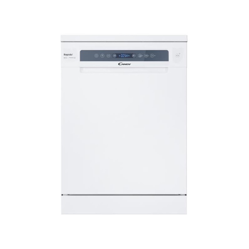 Lave-vaisselle pose libre CANDY CF6C4F2W Rapido - 16 couverts - 44dB -