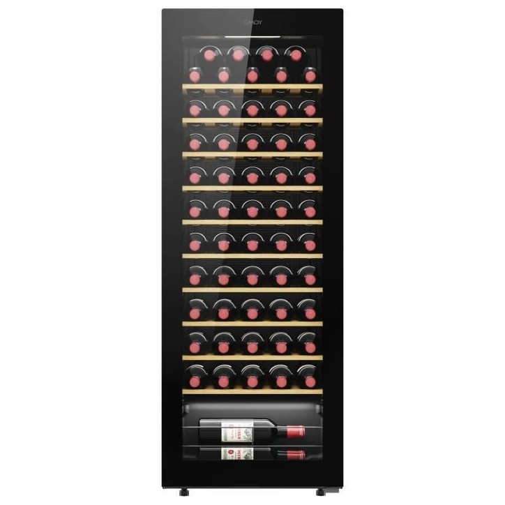 Cave a vin de service - CANDY CW 058 - 58 Bouteilles - Monozone - Connectée - 37 dB - 47,5 x 45 x 128 cm Cave a vin de service - CANDY CW 058 - 58 Bouteilles - Monozone - Connectée - 37 dB - 47,5 x 45 x 128 cm