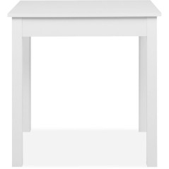 Table a manger CAPRI - Blanc - Carré - 4 personnes - 90 x 67 x 76 cm