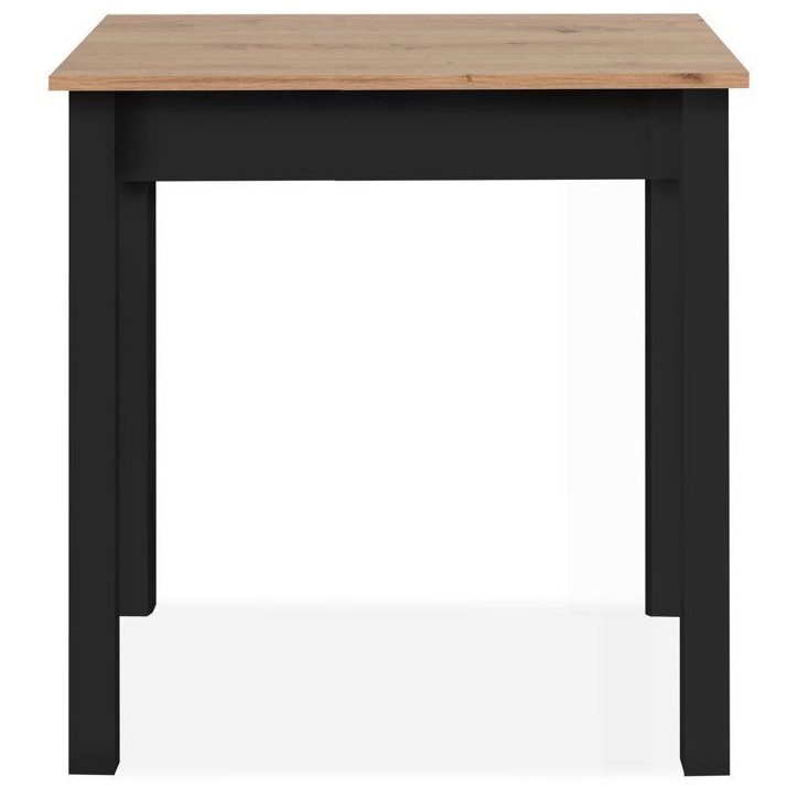 Table a Manger CAPRI - Chene Artisan & Noir - Carré - 4 personnes - 90 x 67 x 76 cm Table a Manger CAPRI - Chene Artisan & Noir - Carré - 4 personnes - 90 x 67 x 76 cm