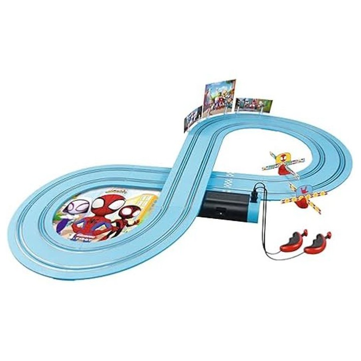 Circuit de course Spidey - It's Spidey Time!, Longueur 2,4 m, Echelle des voitures 1/50, Carrera First, Des 3 ans Circuit de course Spidey - It's Spidey Time!, Longueur 2,4 m, Echelle des voitures 1/50, Carrera First, Des 3 ans