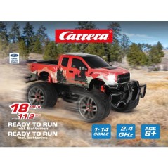Voiture radiocommandée - CARRERA RC - Pick Up RC - Ford F-150 Rapto - 20 km/h - Échelle 1:14 - Des 6 ans