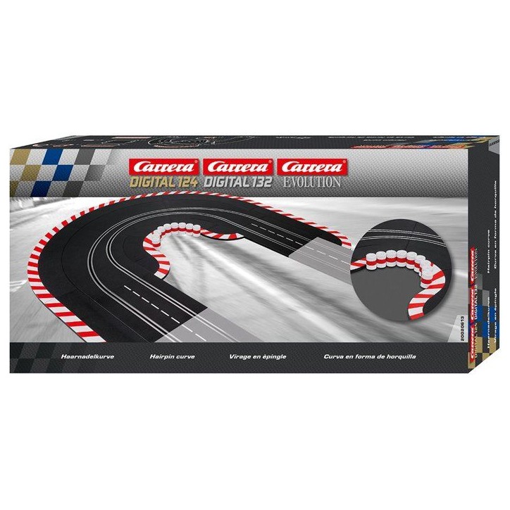 Accessoires de circuit électrique - CARRERA Digital 132 - Extension virage en épingle - Des 8 ans Accessoires de circuit électrique - CARRERA Digital 132 - Extension virage en épingle - Des 8 ans