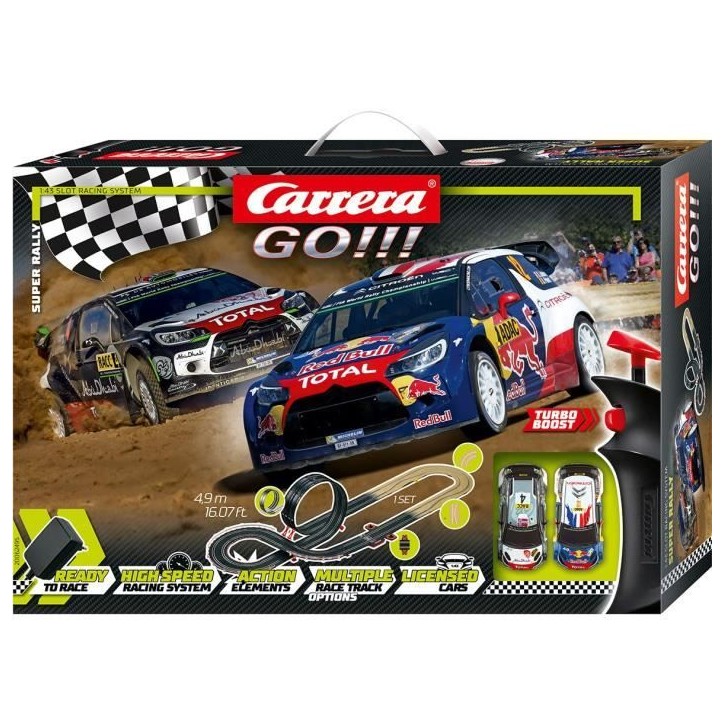 Circuit Carrera Go!!! - CARRERA-TOYS - Super Rally - Adulte - Marron - Intérieur Circuit Carrera Go!!! - CARRERA-TOYS - Super Rally - Adulte - Marron - Intérieur
