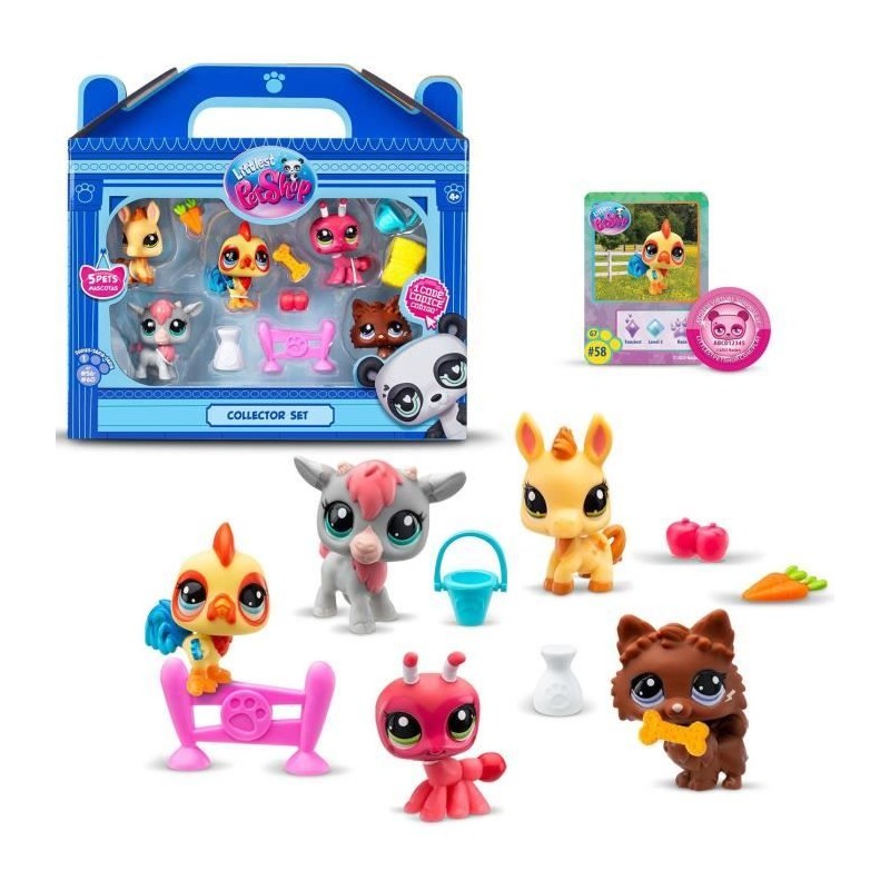 BANDAI - Littlest Pet Shop - Collector Set Theme de la ferme - 5 anima BANDAI - Littlest Pet Shop - Collector Set Theme de la ferme - 5 anima
