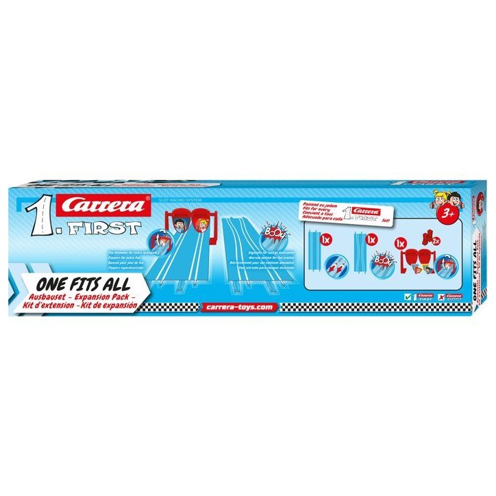 Accessoires de circuits - CARRERA First - Pack d'extension one fits all - Des 3 ans Accessoires de circuits - CARRERA First - Pack d'extension one fits all - Des 3 ans