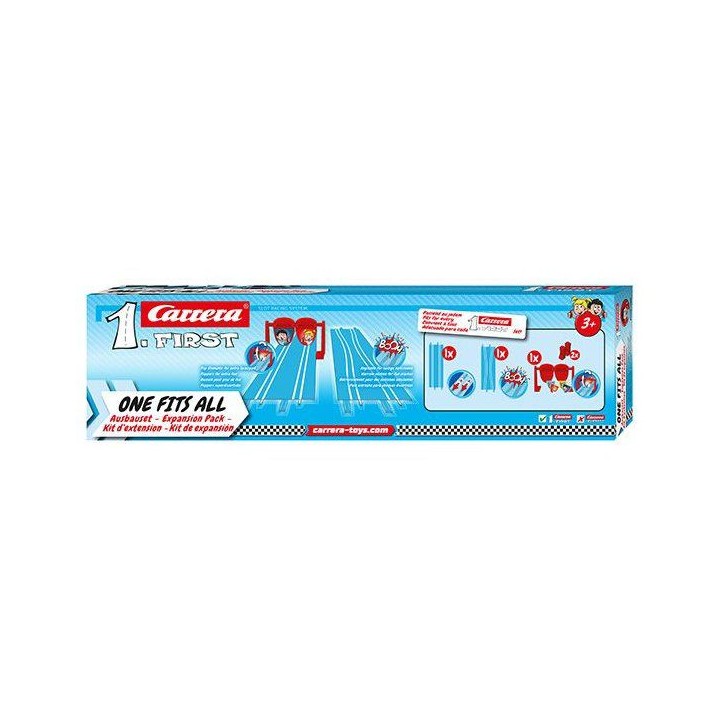 Accessoires de circuits - CARRERA First - Pack d'extension one fits all - Des 3 ans Accessoires de circuits - CARRERA First - Pack d'extension one fits all - Des 3 ans