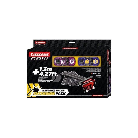 Kit d'extension circuit et voitures - CARRERA GO!!! - Extension set 2 - 2 voitures Nascar - Échelle 1:43 - Des 6 ans