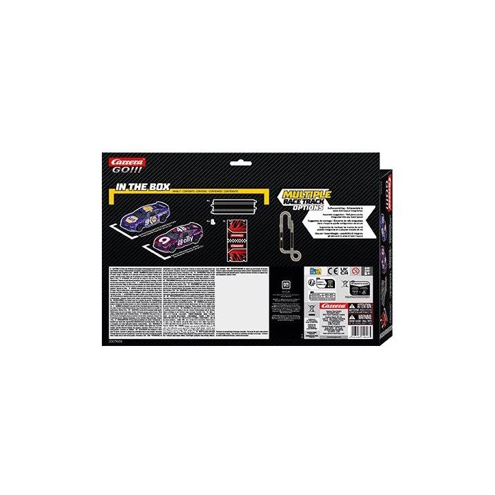 Kit d'extension circuit et voitures - CARRERA GO!!! - Extension set 2 - 2 voitures Nascar - Échelle 1:43 - Des 6 ans Kit d'extension circuit et voitures - CARRERA GO!!! - Extension set 2 - 2 voitures Nascar - Échelle 1:43 - Des 6 ans