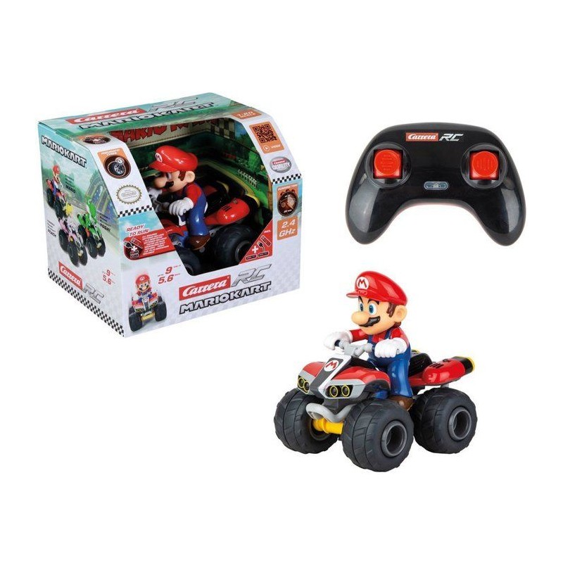 Quad Mario voiture télécommandée, 2,4 GHz, Echelle 1:20, CARRERA Ma