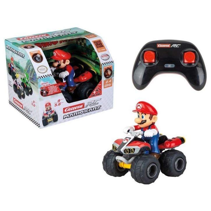 Quad Mario voiture télécommandée, 2,4 GHz, Echelle 1:20, CARRERA Mario Kart™, Des 6 ans Quad Mario voiture télécommandée, 2,4 GHz, Echelle 1:20, CARRERA Mario Kart™, Des 6 ans