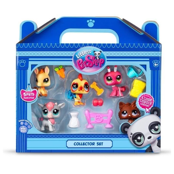BANDAI - Littlest Pet Shop - Collector Set Theme de la ferme - 5 animaux et accessoires - BF00510 BANDAI - Littlest Pet Shop - Collector Set Theme de la ferme - 5 animaux et accessoires - BF00510