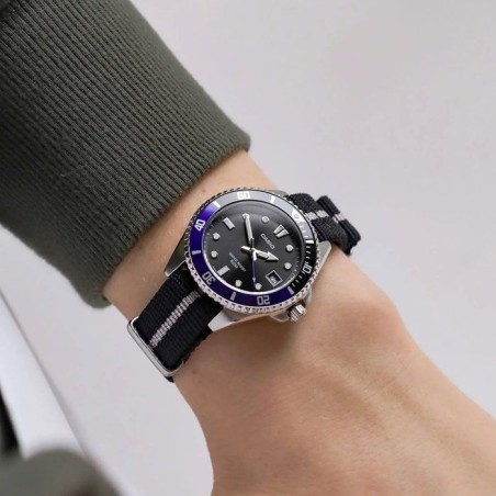 Montre - CASIO - MDV-10C - Homme - Noir/Bleu - Quartz - Analogique
