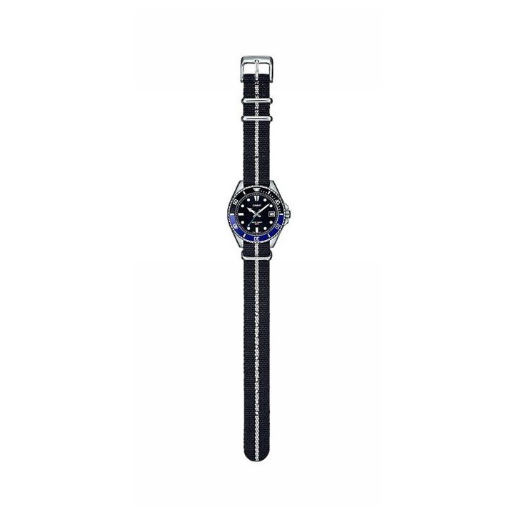 Montre - CASIO - MDV-10C - Homme - Noir/Bleu - Quartz - Analogique Montre - CASIO - MDV-10C - Homme - Noir/Bleu - Quartz - Analogique