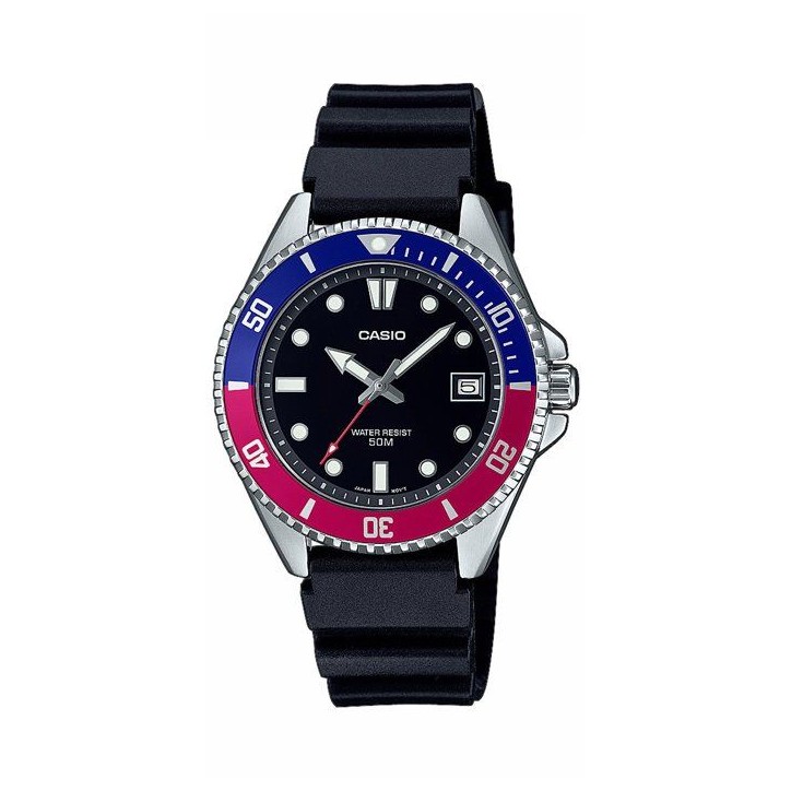 Montre - CASIO - MDV-10 - Homme - Noir/Bleu - Quartz - Analogique Montre - CASIO - MDV-10 - Homme - Noir/Bleu - Quartz - Analogique